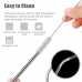 Stainless Steel Straws Pouch Set of 8